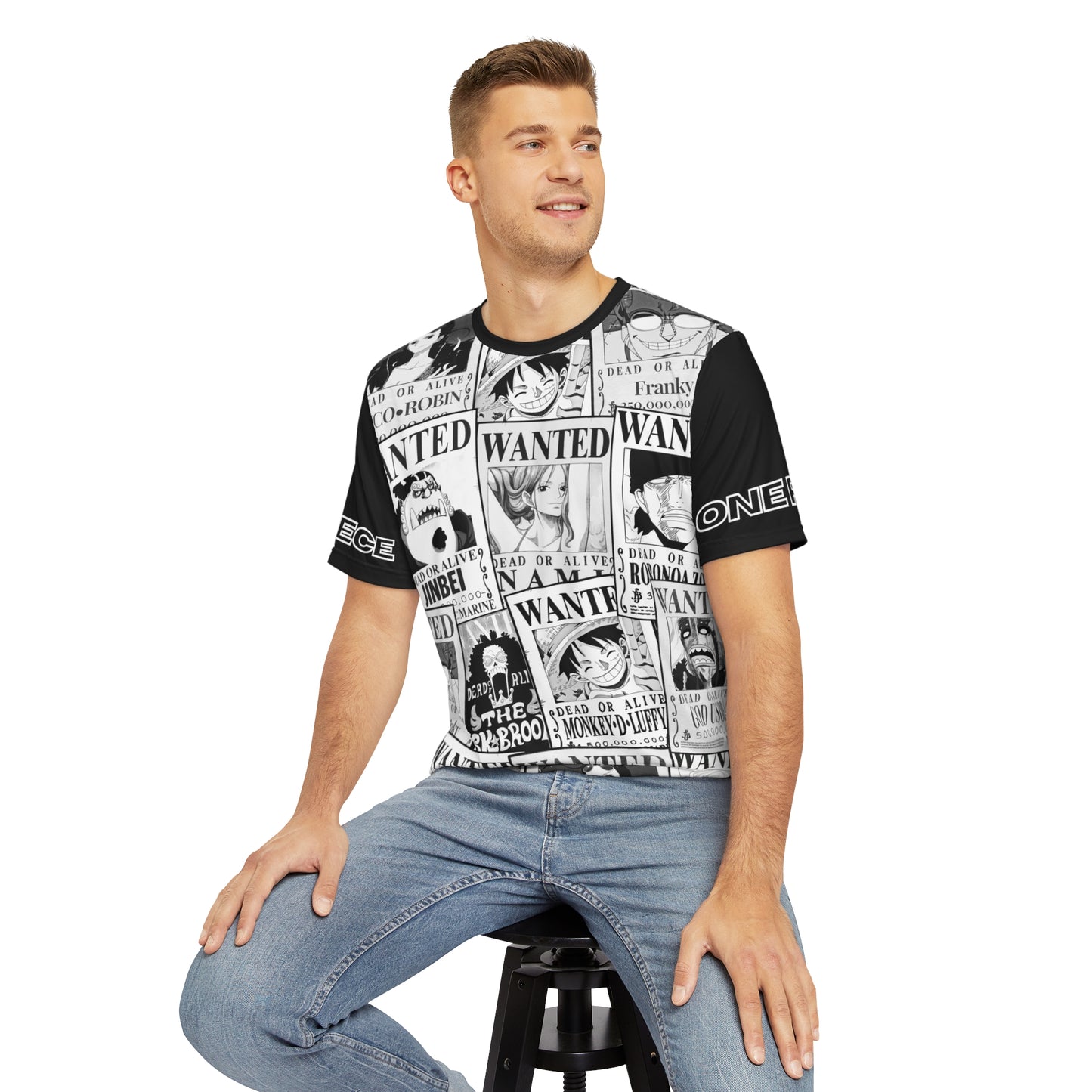One Piece Men's Polyester T-shirt - Wanted Posters