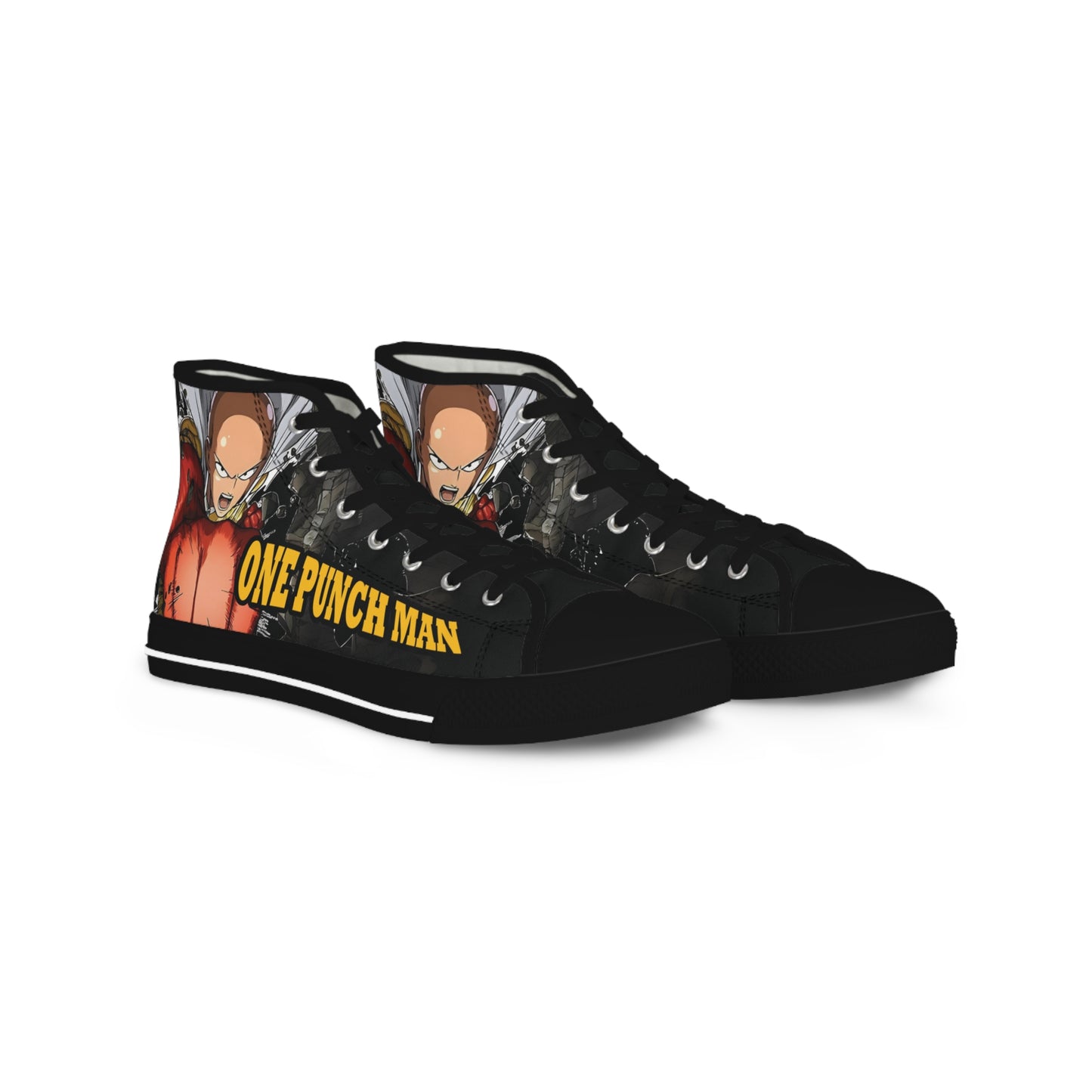 One Punch Man High Top Sneakers (Men's Size) - Saitama