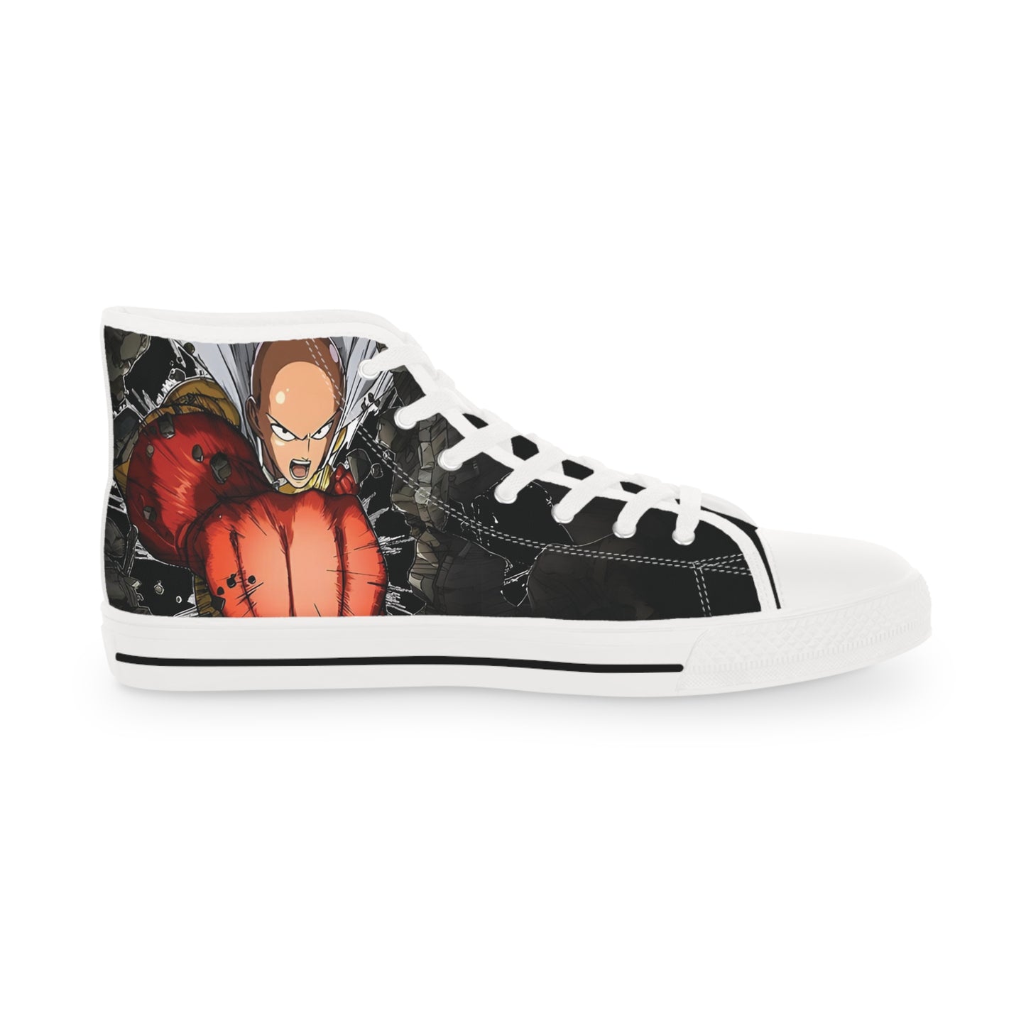 One Punch Man High Top Sneakers (Men's Size) - Saitama