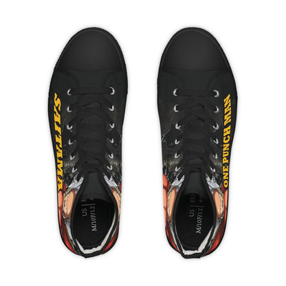 One Punch Man High Top Sneakers (Men's Size) - Saitama