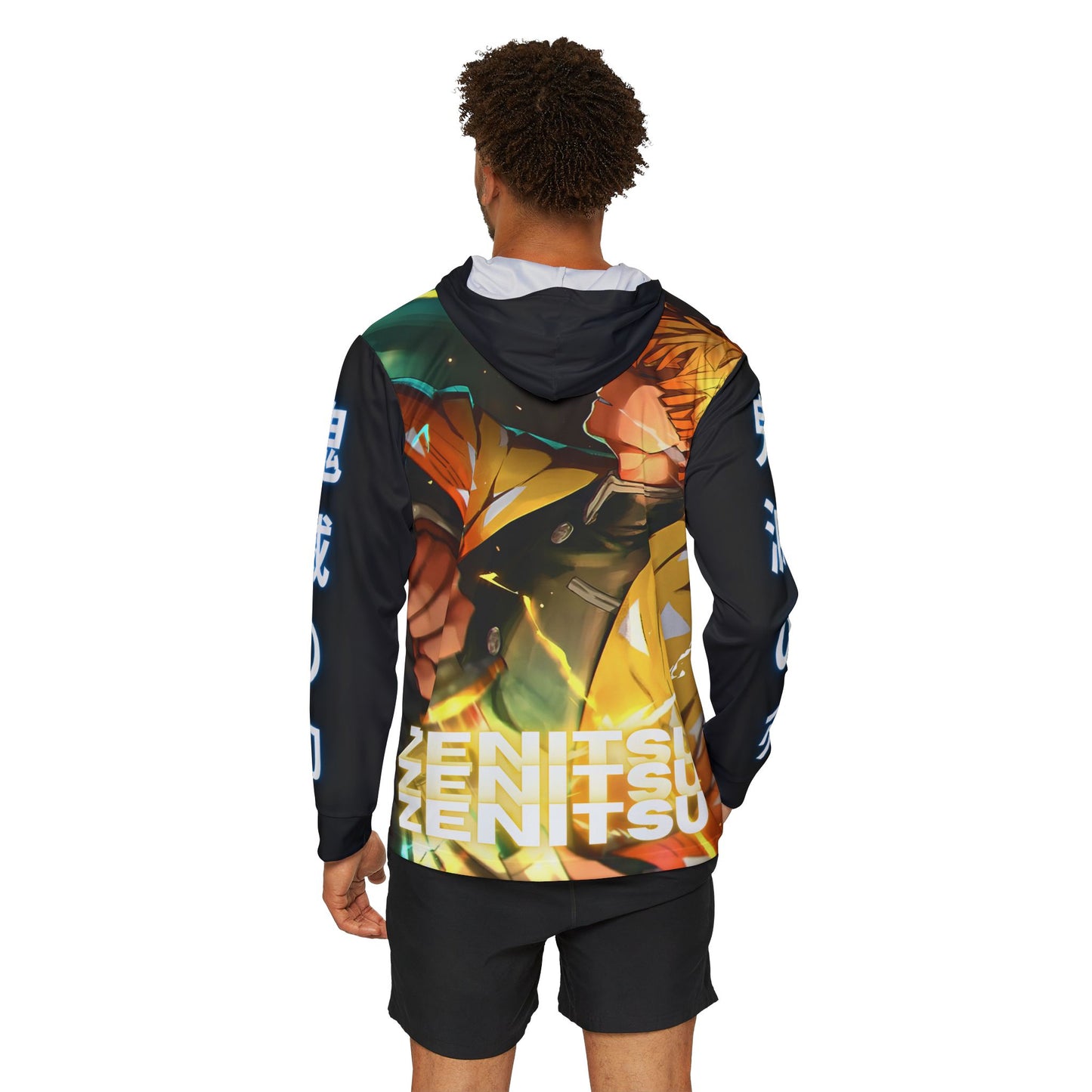 Demon Slayer Men's Sports Warmup Hoodie - Zenitsu