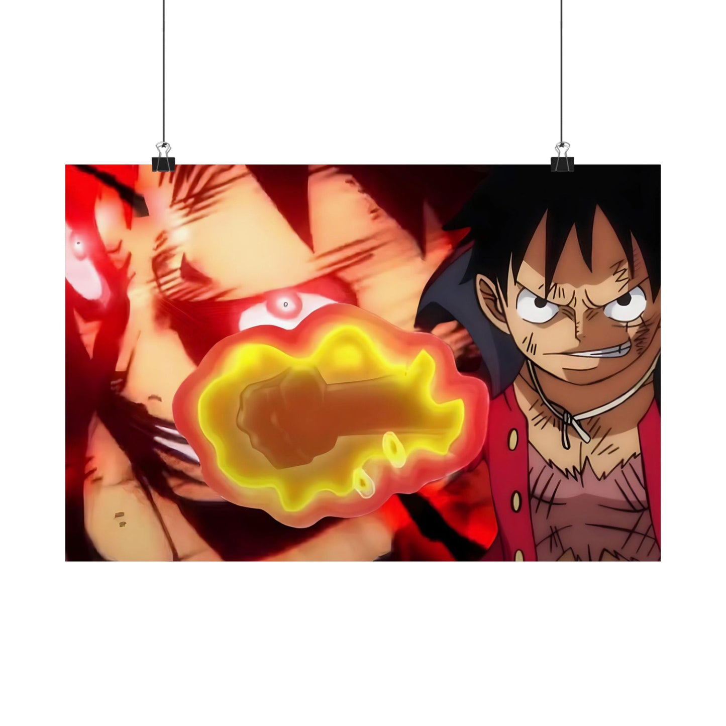 One Piece Matte Horizontal Posters - Luffy