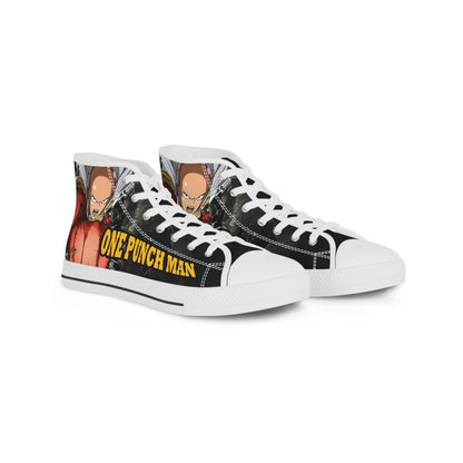 One Punch Man High Top Sneakers (Men's Size) - Saitama