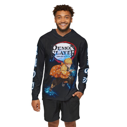 Demon Slayer Men's Sports Warmup Hoodie - Zenitsu