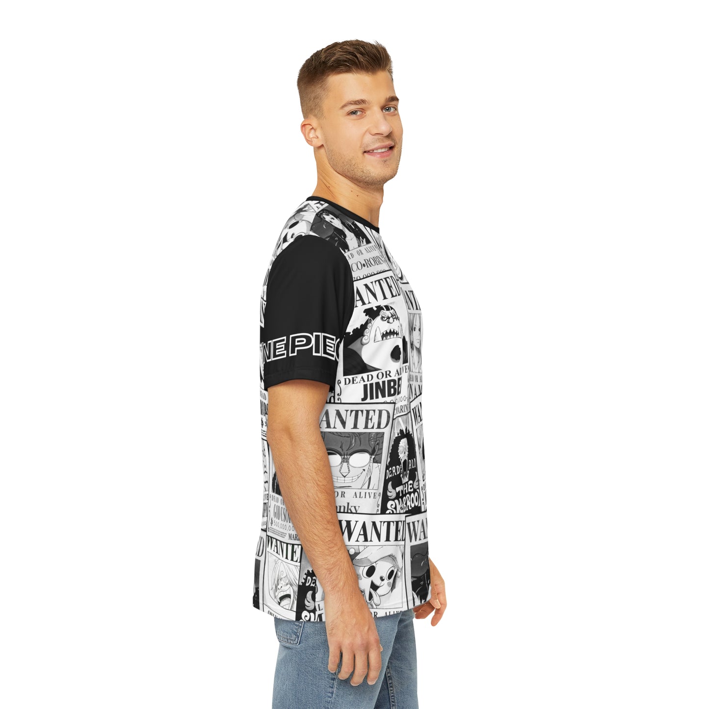 One Piece Men's Polyester T-shirt - Wanted Posters