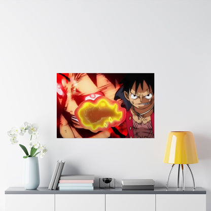 One Piece Matte Horizontal Posters - Luffy