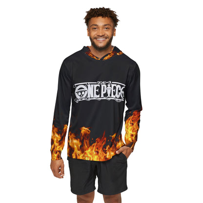 One Piece Men's Sports Warmup Hoodie - Luffy