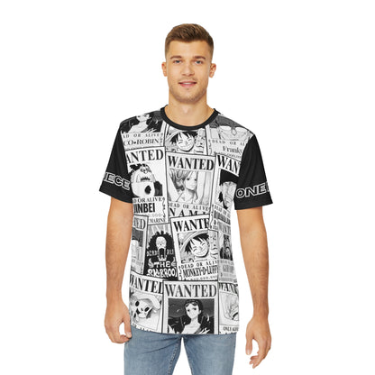 One Piece Men's Polyester T-shirt - Wanted Posters