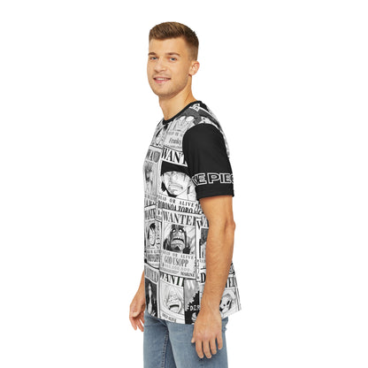 One Piece Men's Polyester T-shirt - Wanted Posters