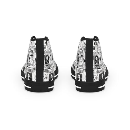 One Piece High Top Sneakers (Men's Size) - Wanted Posters