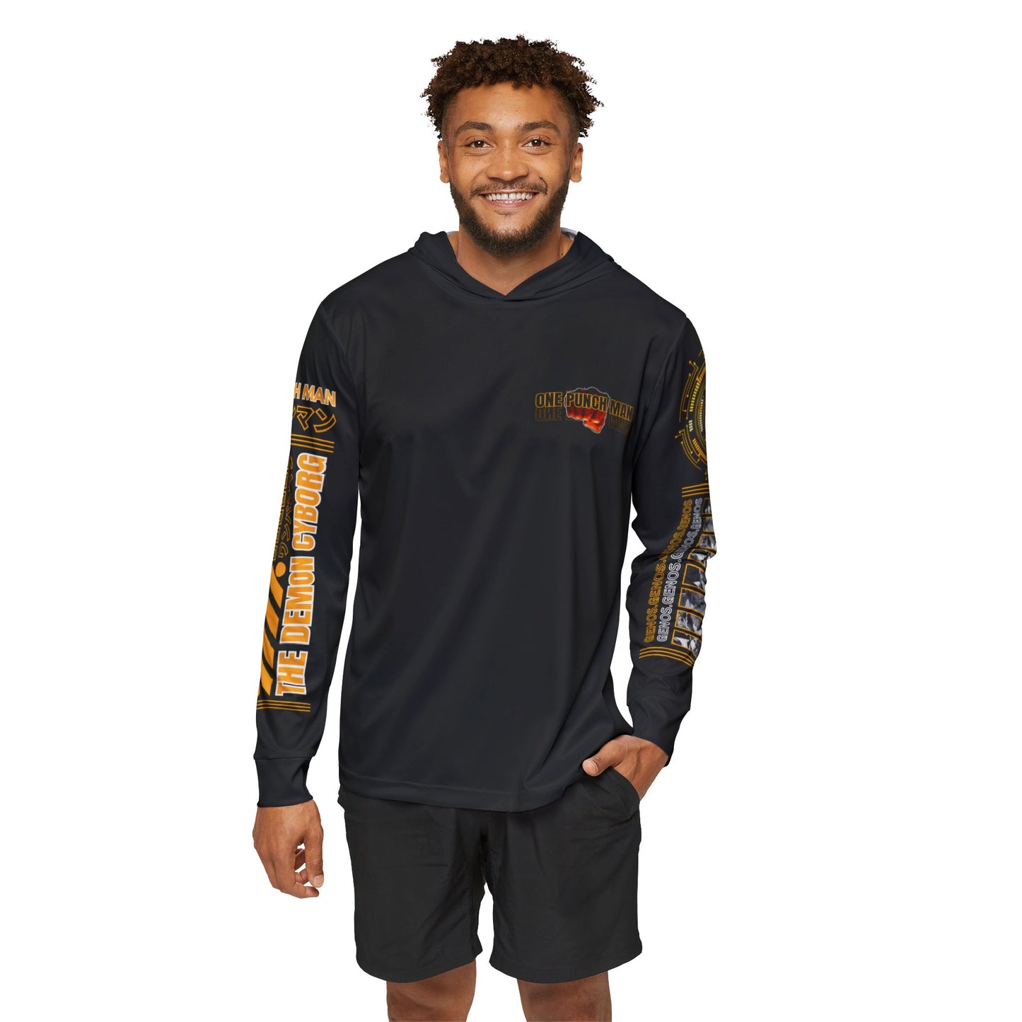 One Punch Man Men's Sports Warmup Hoodie - Genos