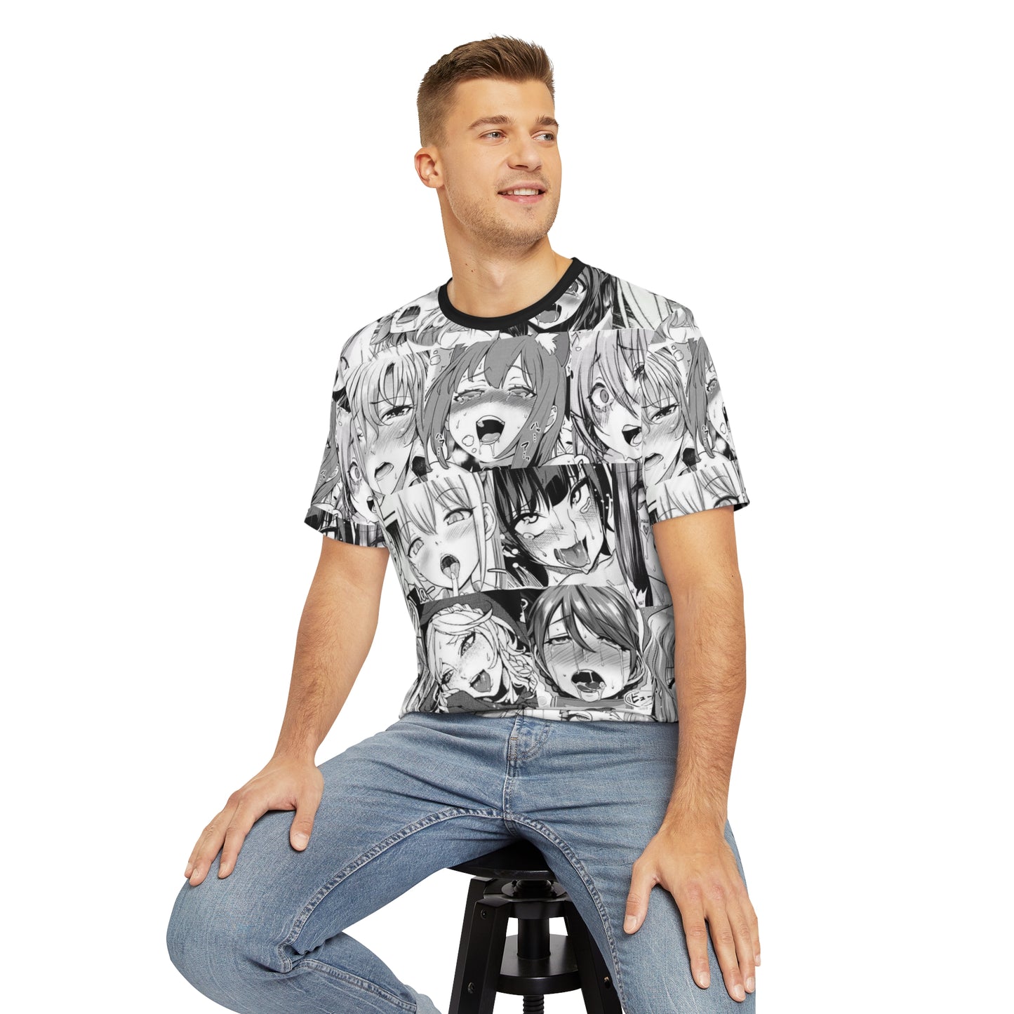 Hentai Men's Polyester T-shirt - 01