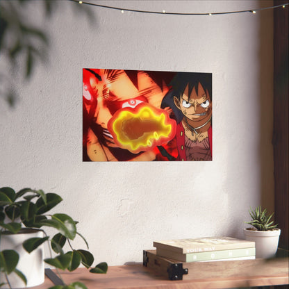 One Piece Matte Horizontal Posters - Luffy