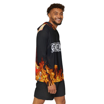 One Piece Men's Sports Warmup Hoodie - Luffy