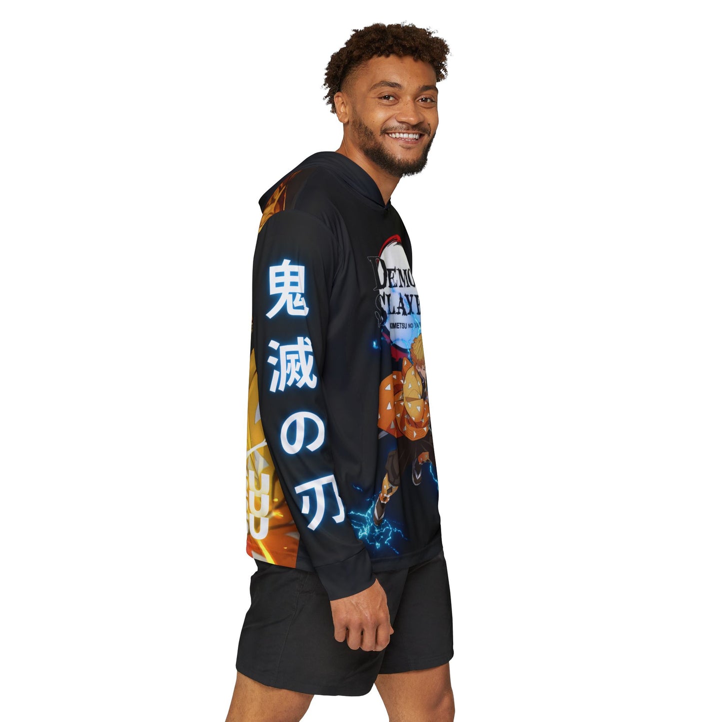 Demon Slayer Men's Sports Warmup Hoodie - Zenitsu